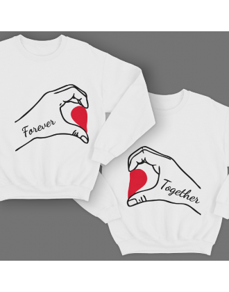 Парные свитшоты для молодоженов "Forever together" Парные свитшоты для молодоженов "Forever together"